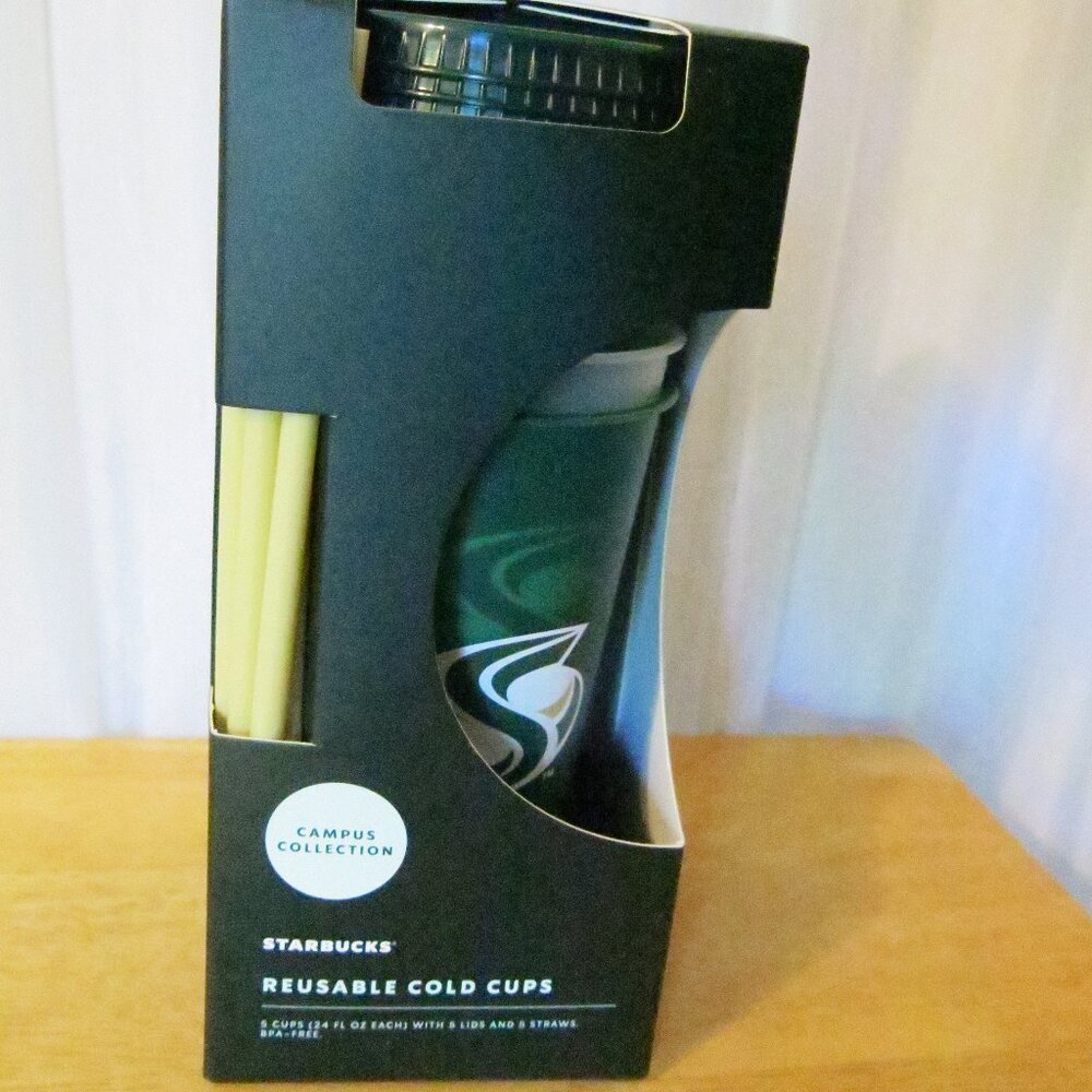 Starbucks Sacramento State Hornets Reusable Cold Cups Campus Collection Set
